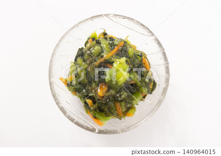 Wasabi stems, Nozawana pickles and kelp Wasabi stems, Nozawana pickles and kelp 140964015