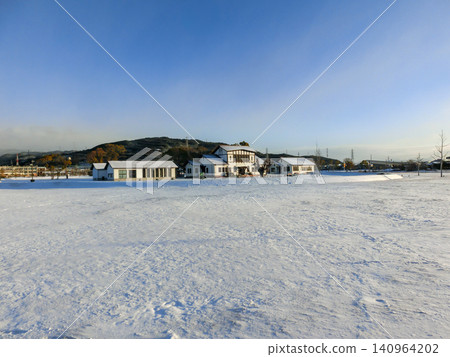 Snowscape at Amma Archaeological Park in Takatsuki City Snowscape at Amma Archaeological Park in Takatsuki City 140964202