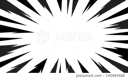 橫幅邊框由黑色鋸齒線和白色圓點組成。 橫幅邊框由黑色鋸齒線和白色圓點組成。 140964986