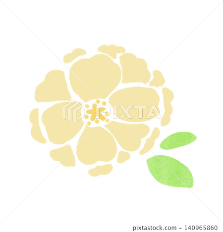 Stamp-style illustration of portulaca Stamp-style illustration of portulaca 140965860