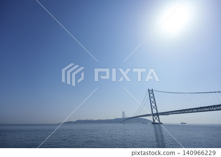 A view of the Akashi Kaikyo Bridge A view of the Akashi Kaikyo Bridge 140966229