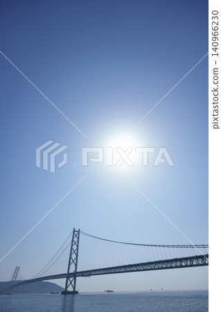 A view of the Akashi Kaikyo Bridge A view of the Akashi Kaikyo Bridge 140966230