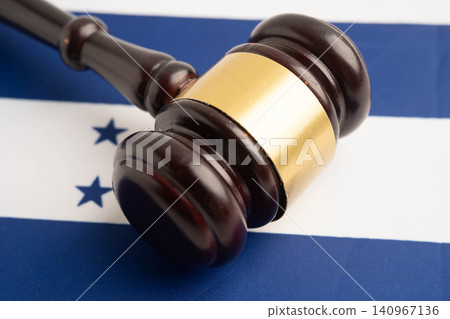 Honduran flag with black stethoscope, Business and finance concept. Honduran flag with black stethoscope, Business and finance concept. 140967136