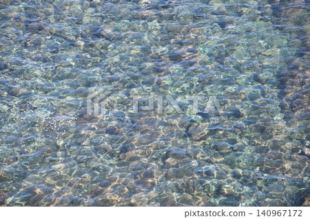 Images of a blue sea, crystal-clear water, clear water, a pristine stream, and coolness. Images of a blue sea, crystal-clear water, clear water, a pristine stream, and coolness. 140967172