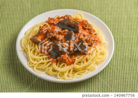 Eggplant and meat sauce pasta Eggplant and meat sauce pasta 140967756