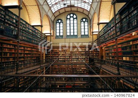 Library inside the Rijksmuseum in Amsterdam [Netherlands] 140967824