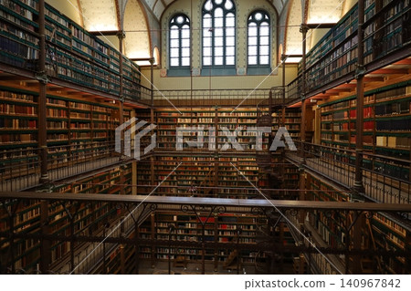 Library inside the Rijksmuseum in Amsterdam [Netherlands] 140967842