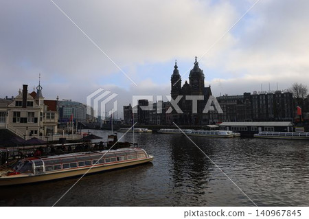 Amsterdam, a landscape with canals [Netherlands] 140967845