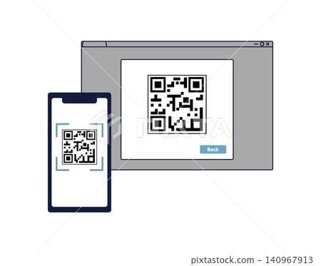 An illustration of a smartphone logging into a browser using QR code authentication. An illustration of a smartphone logging into a browser using QR code authentication. 140967913