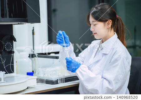 Scientist, Science Medicine Researcher working in Laboratory, Pharmaceutical Industry, Medical work. Scientist, Science Medicine Researcher working in Laboratory, Pharmaceutical Industry, Medical work. 140968520