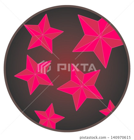 Tanabata-themed illustration with a circular background Tanabata-themed illustration with a circular background 140970615