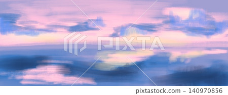 Abstract Painterly Pastel Sky Background with Pink Blue Abstract Painterly Pastel Sky Background with Pink Blue 140970856