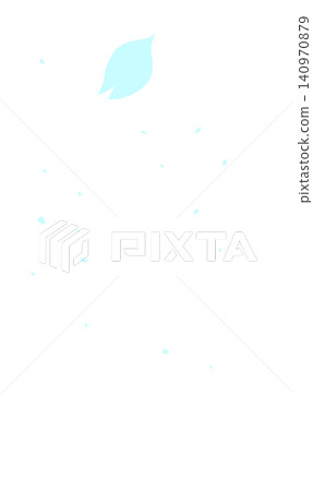 Cherry blossoms falling, vertical format, light blue background. Cherry blossoms falling, vertical format, light blue background. 140970879