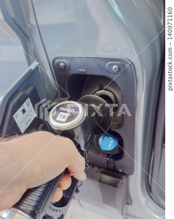 Refueling Car at Gas Station Refueling Car at Gas Station 140971160