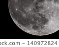 An illustration of the moon floating in the sky 140972824