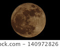 An illustration of the moon floating in the sky 140972826