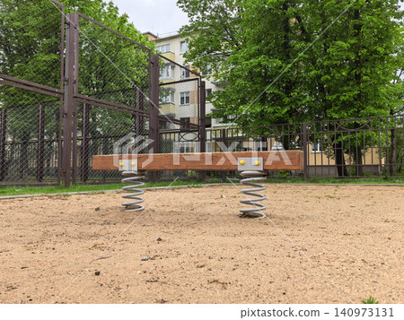 Outdoor Children Playground Spring Balance Beam Outdoor Children Playground Spring Balance Beam 140973131