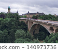 Adolf Bridge leading to the city center of Luxembourg 140973736