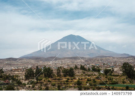 Arequipa suburban landscape Arequipa suburban landscape 140973799