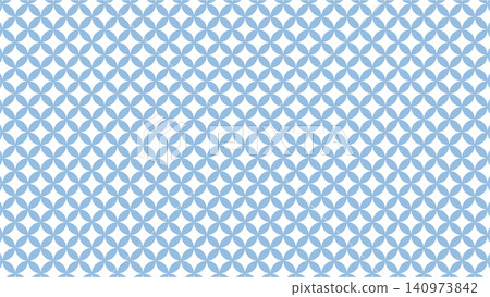 A refreshing Japanese-style background illustration featuring a Shippo-tsunagi (seven treasures) pattern. A refreshing Japanese-style background illustration featuring a Shippo-tsunagi (seven treasures) pattern. 140973842