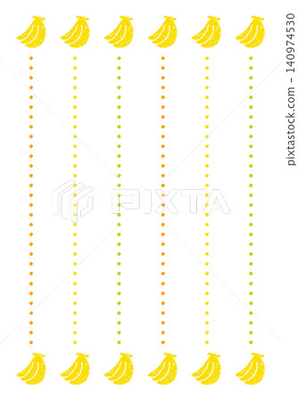 Hand-drawn crayon-style background for banana-patterned stationery. 140974530