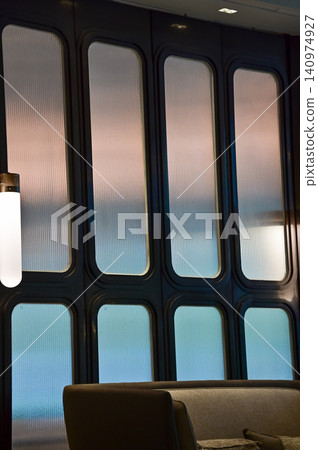 Close-up of the lighting indoors. Light bulb. Interior design, decoration. Lighting equipment. Close-up of the lighting indoors. Light bulb. Interior design, decoration. Lighting equipment. 140974927