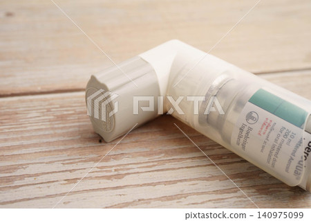Bangkok, Thailand May 4, 2026 Asthma and chronic obstructive pulmonary disease COPD, metered dose inhaler MDI. Bangkok, Thailand May 4, 2026 Asthma and chronic obstructive pulmonary disease COPD, metered dose inhaler MDI. 140975099