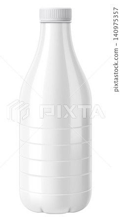 Plastic Bottle Template. For kefir, milk, yogurt and other beverages. Blank Packaging Isolated On White Background. Realistic 3d vector illustration. Plastic Bottle Template. For kefir, milk, yogurt and other beverages. Blank Packaging Isolated On White Background. Realistic 3d vector illustration. 140975357