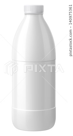 Plastic Bottle Template. For kefir, milk, yogurt and other beverages. Blank Packaging Isolated On White Background. Realistic 3d vector illustration. Plastic Bottle Template. For kefir, milk, yogurt and other beverages. Blank Packaging Isolated On White Background. Realistic 3d vector illustration. 140975361