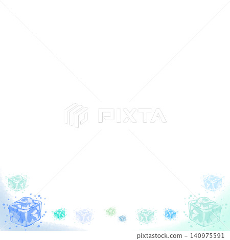A refreshing summer background illustration featuring rows of ice. A refreshing summer background illustration featuring rows of ice. 140975591