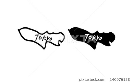 東京地圖的簡筆手繪向量插圖(2) 東京地圖的簡筆手繪向量插圖(2) 140976128