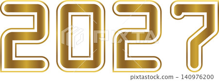 Luxury Gold Outline 2027 Numbers Luxury Gold Outline 2027 Numbers 140976200