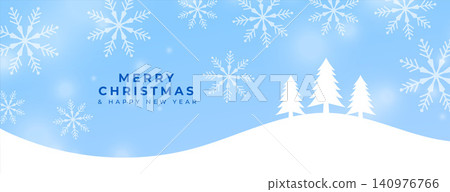 merry christmas greeting banner with snowflake decoration merry christmas greeting banner with snowflake decoration 140976766