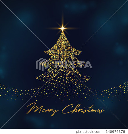 sparkling xmas tree design on dark background for merry christmas vector sparkling xmas tree design on dark background for merry christmas vector 140976876