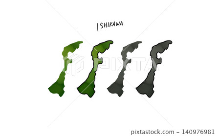 石川縣地圖的漸層色手繪向量圖 2 石川縣地圖的漸層色手繪向量圖 2 140976981