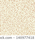 Beige leopard seamless pattern. Fashion stylish texture hand drawn watercolor. Seamless leopard skin print light yellow color background. Abstract exotic jungle or africa wild cat texture. 140977418