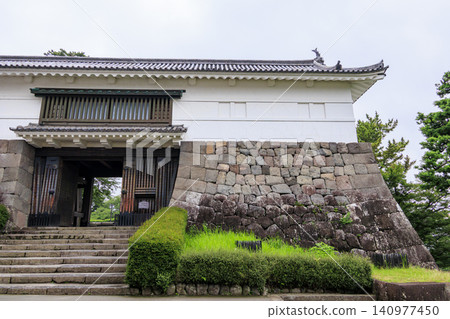 Odawara Castle Ruins Park during the rainy season 140977450