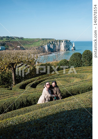Woman in Jardins d'Etretat Woman in Jardins d'Etretat 140978554