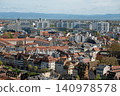 Aerial Strasbourg Mixed Skyline Modern and Historic 140978578