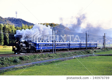 2007年:C56160次快速SL北琵琶湖號列車行駛於北陸本線 2007年:C56160次快速SL北琵琶湖號列車行駛於北陸本線 140978789