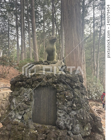 The wolves of Mitsumine Shrine in winter The wolves of Mitsumine Shrine in winter 140979454