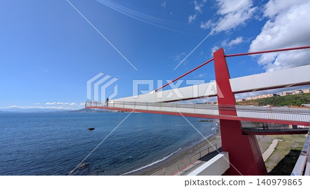 An observation bridge over the sea An observation bridge over the sea 140979865
