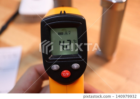 Digital Thermometer Displaying 42.1??C Reading Digital Thermometer Displaying 42.1??C Reading 140979932