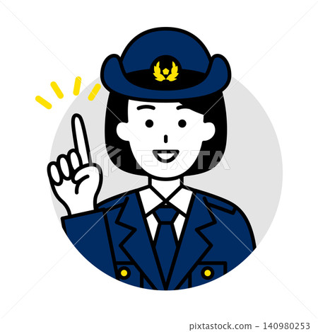 女警官圖示(靈感來源) 女警官圖示(靈感來源) 140980253