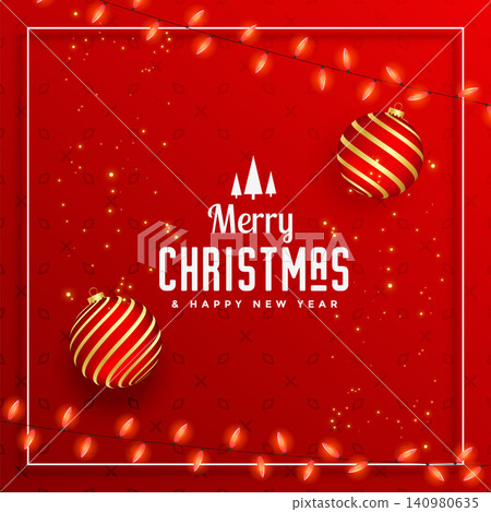 beautiful merry christmas decorative festival greeting beautiful merry christmas decorative festival greeting 140980635