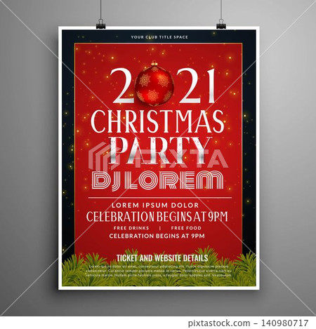 stylish christmas celebration invitation template design stylish christmas celebration invitation template design 140980717