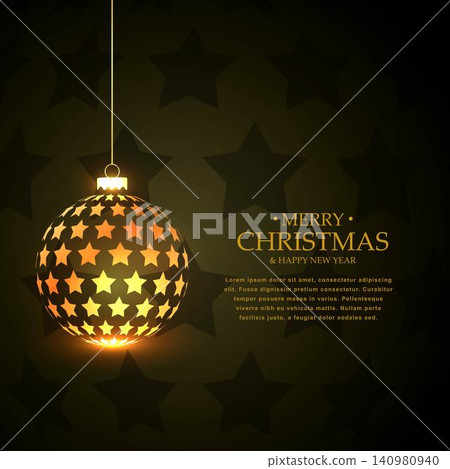 golden hanging shiny christmas balls made with stars golden hanging shiny christmas balls made with stars 140980940