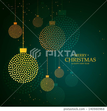 artistic creative hanging christmas balls made with dots artistic creative hanging christmas balls made with dots 140980968