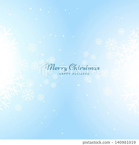 Beautiful Merry christmas greeting card with snowflakes Beautiful Merry christmas greeting card with snowflakes 140981019