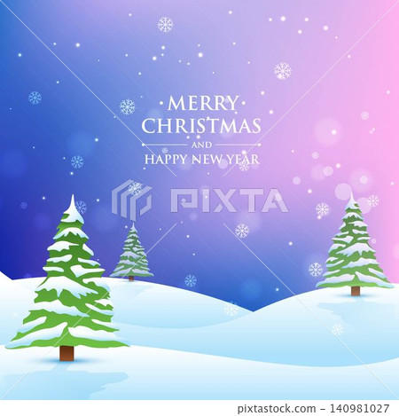 merry christmas light snowflake and tree background merry christmas light snowflake and tree background 140981027